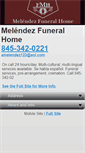 Mobile Screenshot of melendezfuneralhome.com